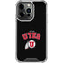 University of Utah Utes Logo iPhone 16 Pro Clear Case